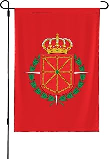 Bandera De Navarra (1937-1981) Garden Flag 12.5"x18" Inch Double Sided Garden Flags Home Lawn Outdoor Decor Flags Party Banner Welcome Flag