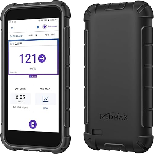 Funda de silicona para Omnipod 5, ligera, a prueba de golpes, antideslizante, funda protectora de gel suave con bisel elevado para el dispositivo