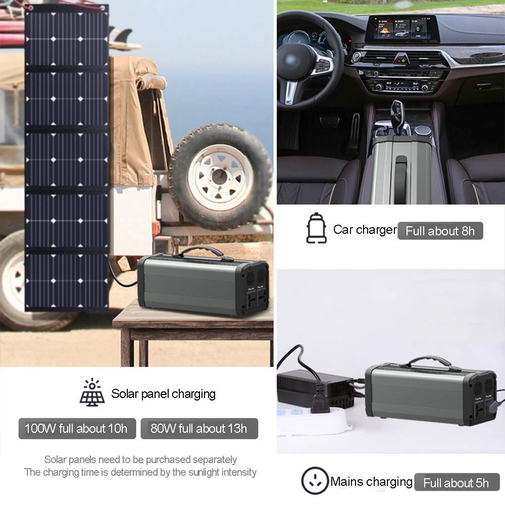 288wh generatore Portatile Batteria al Litio Ricaricabile Pacchetto Generatore, 12V, Uscita USB off-Grid Alimentatore per CPAP Campeggio di Emergenza Backup