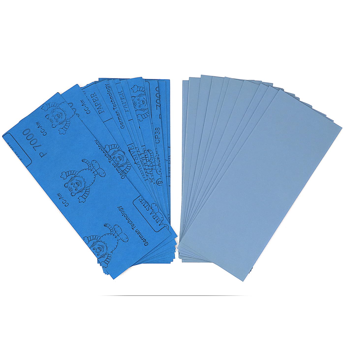 Papel de lija de 9 x 3.6 pulgadas, 30 hojas de papel de lija húmedo y seco de grano 7000, almohadillas abrasivas de precisión fina para lijado automotriz, acabado de torneado de madera, pulido