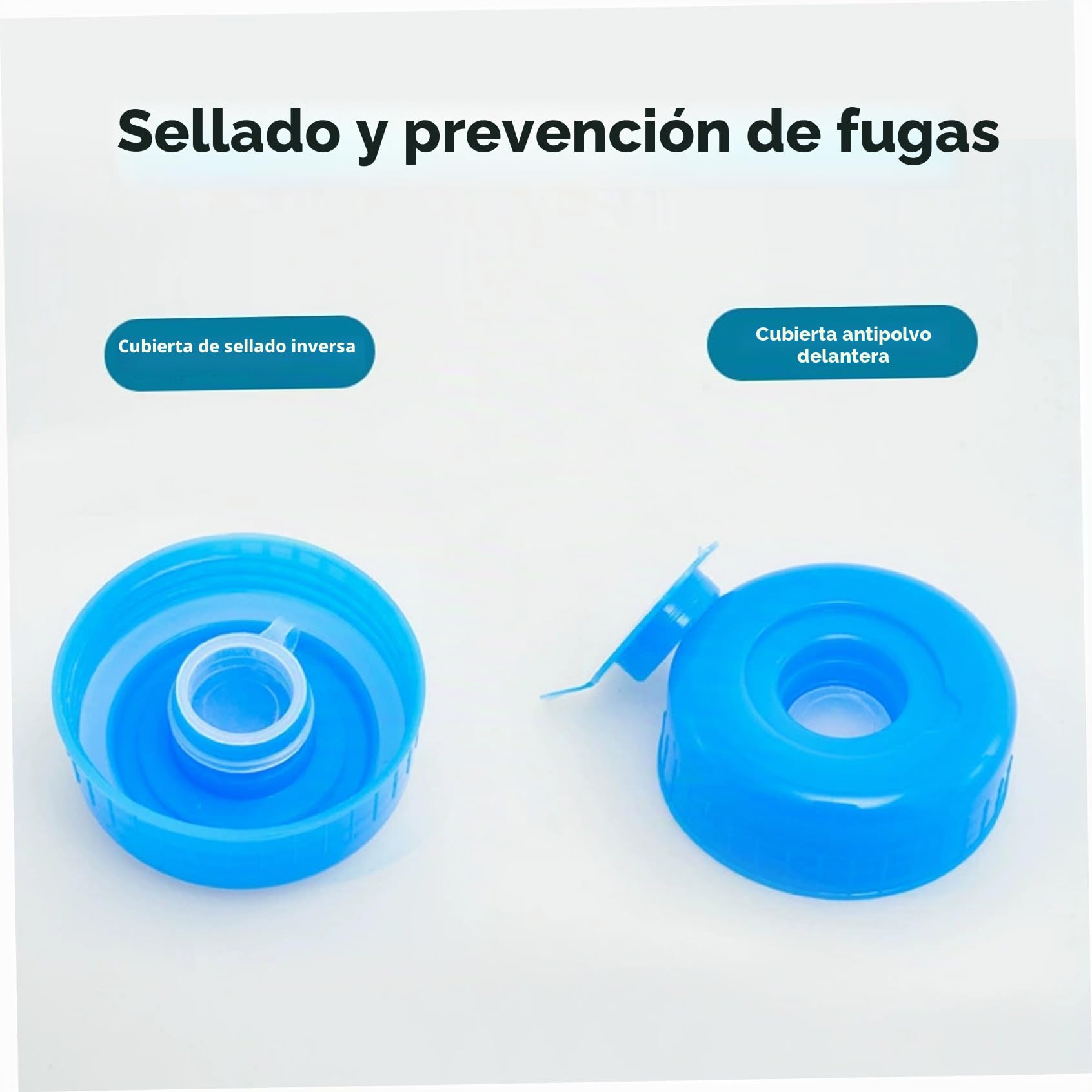 Jarra De Agua De 10 L Con Asa Grado Alimenticio a Prueba De Fugas Transparente Sin Olor Sellado Reutilizable a Prueba De Polvo Botella De Agua Portátil Contenedor Para Hogar Jarra De Agua Aire