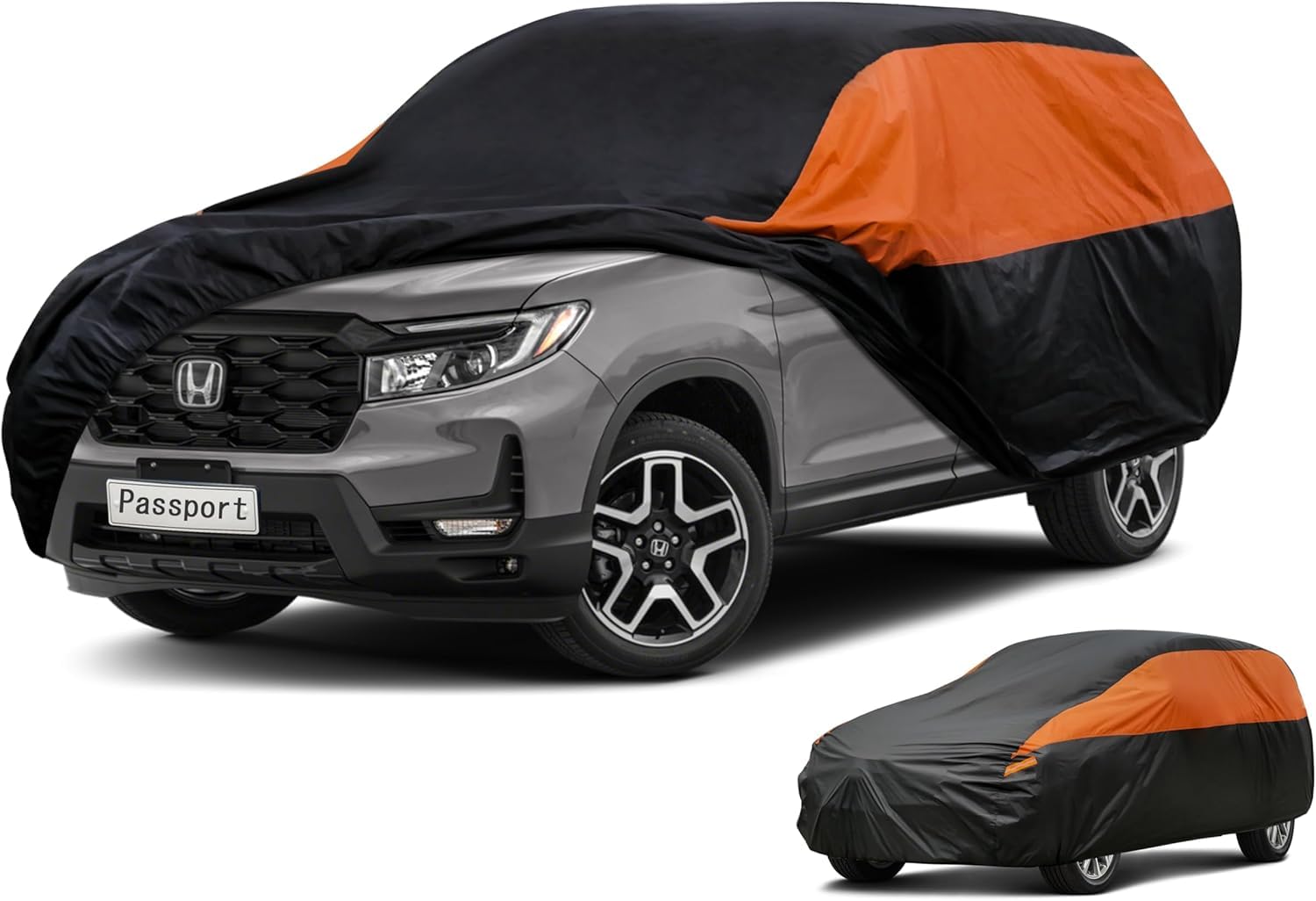 Honda Car Cover Custom Fit Honda Passport Waterproof All Weather for Automobiles, Lightweight Full Exterior Cover Outdoor Sun UV Rain Dust Snow Wind Protection.