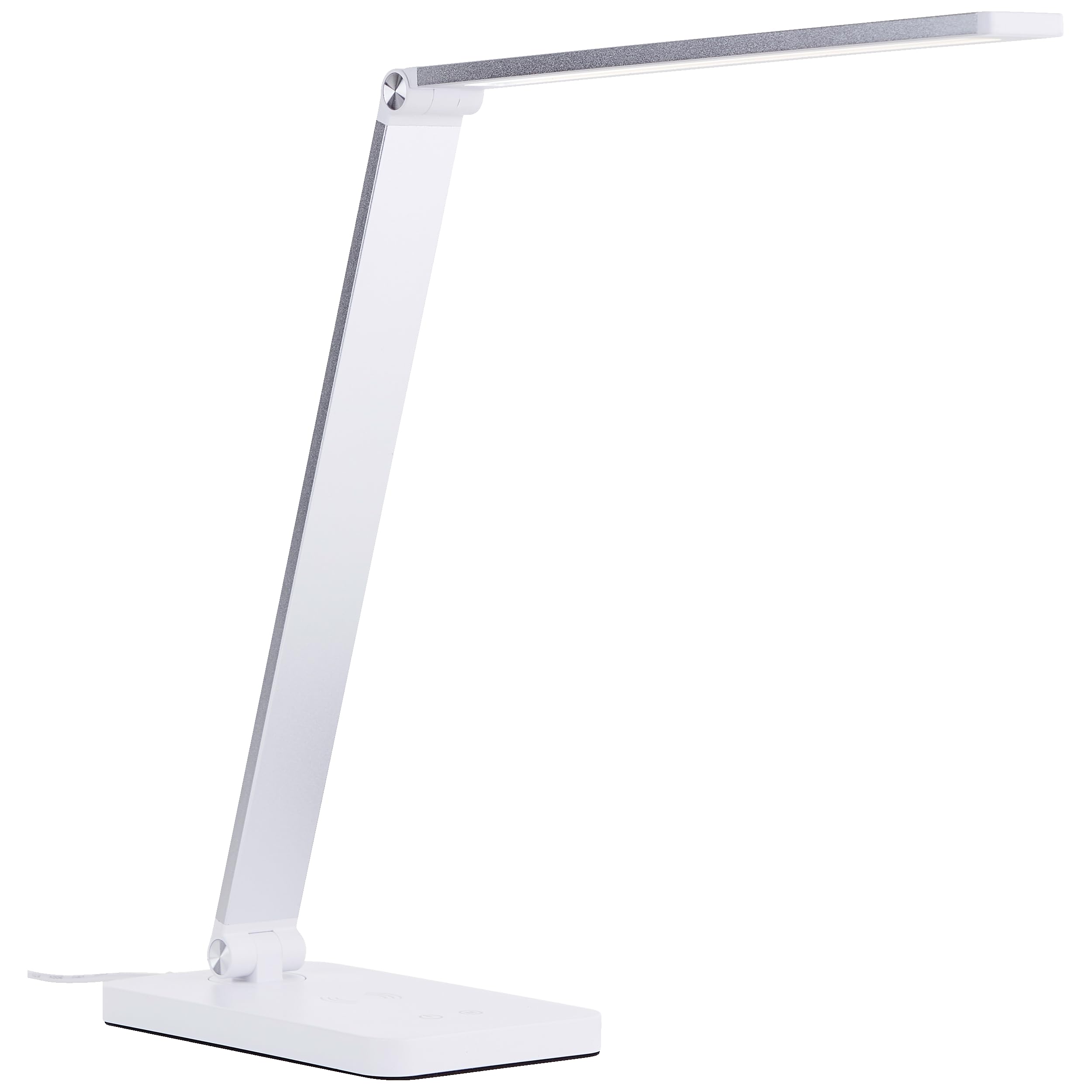 Lightbox Lampada da tavolo LED con CCT (2700-6500 K) e ricarica wireless e | Lampada da tavolo LED, ricarica wireless, dimmer a 3 livelli, USB, CCT, bianco