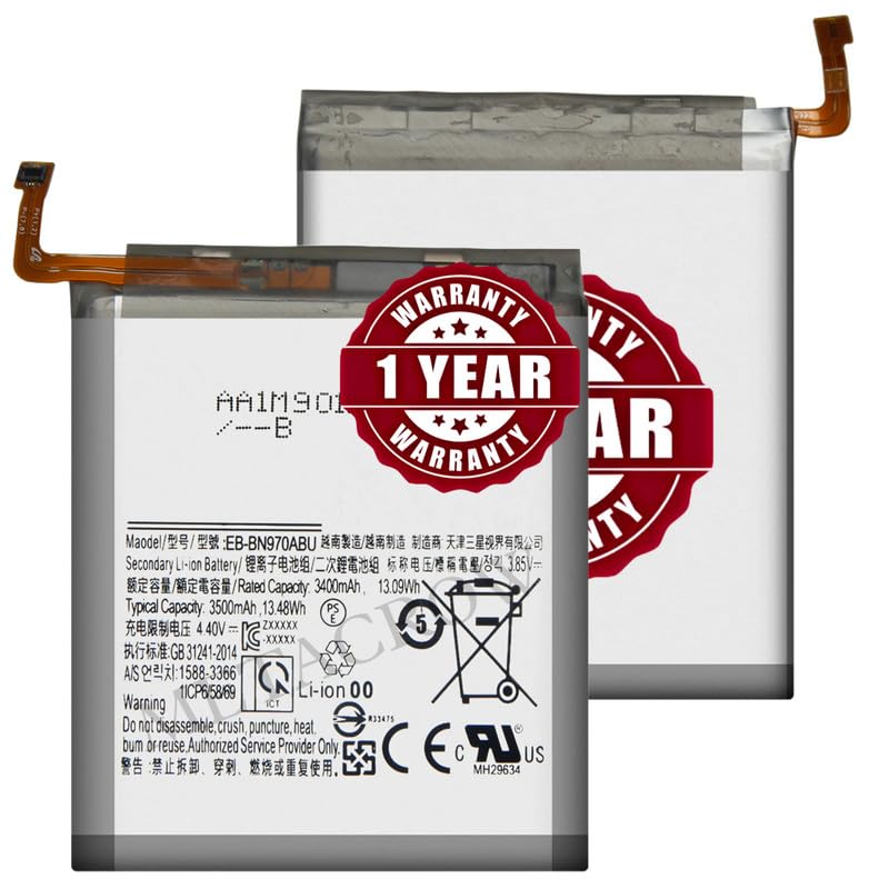 Original EB-BN970ABU Battery Compatible for Samsung Galaxy Note 10 - (3500mAh) - 1 Year Warranty_MC12