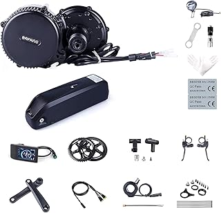 Bafang BBS02B 48V 750W Mid Drive Motor Kit Electric Bike Conversion Kit for Mountain Bike Road Bike, with 48V 13Ah Downtube Battery