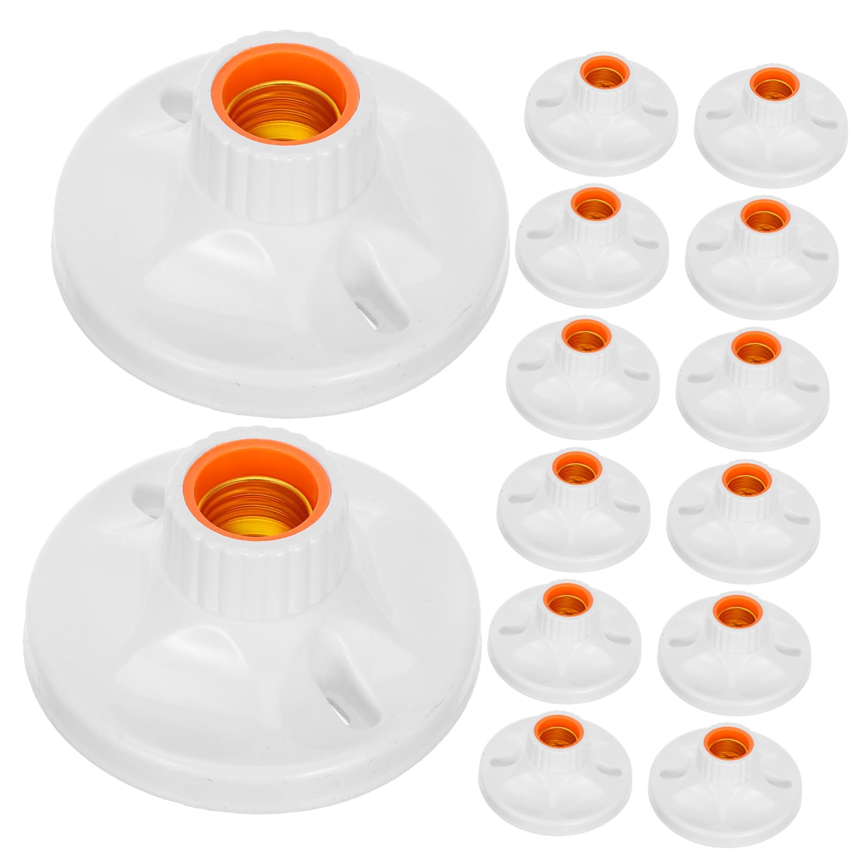 WOONEKY 24 Piezas Portalámparas E27 de Alta Potencia, Resistente al Desgaste, Material Pp Cobre y Baquelita, Adecuado para Aplicaciones Comerciales y Decorativas