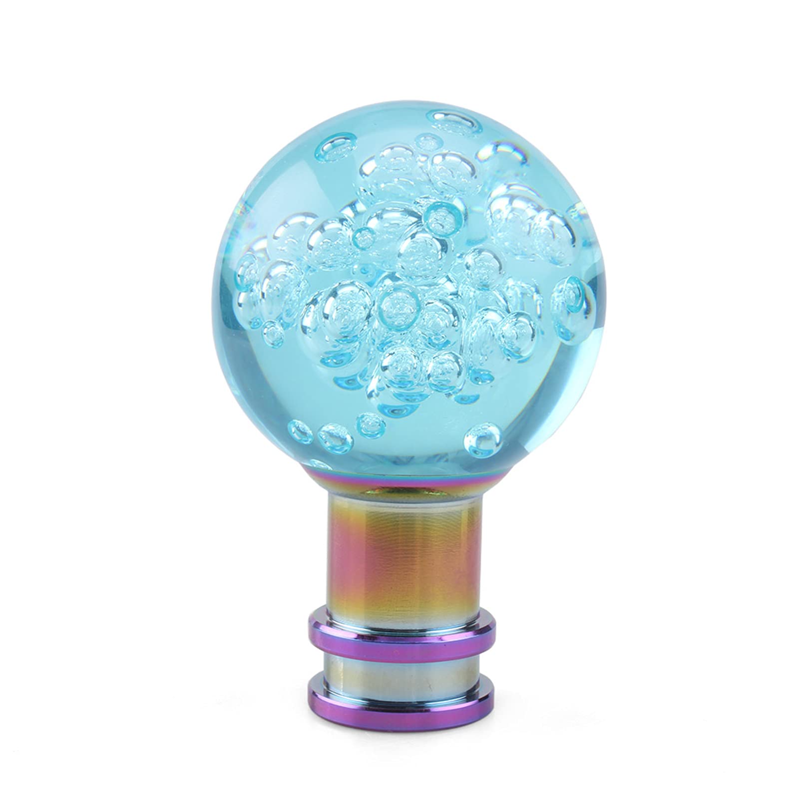 muge racing Car Gear Shift Knob,Car Gear Shift Shifter Knob Stick Head fit for Most Manual Vehicles-Sky Blue