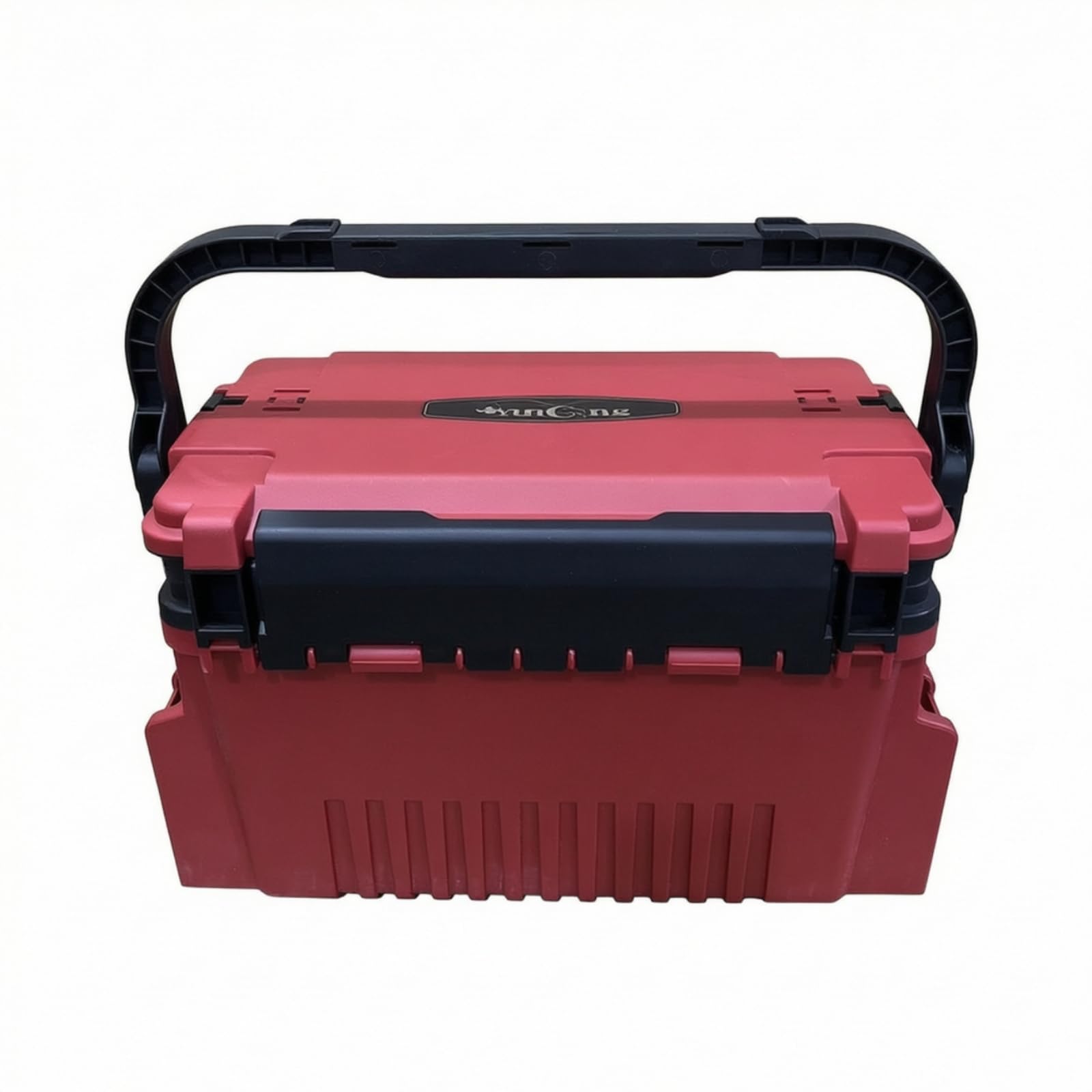 Angelkoffer Gerätekasten Köderbox mit Verstärkter Struktur Deckelscharnieren Frontlasche Tragegriff Oberfach Sitznutzen aus für, Color to 6, Groß