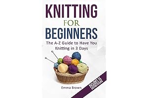 Knitting for Beginners: Master the Craft in 3 Days with 15 Black & White Patterns