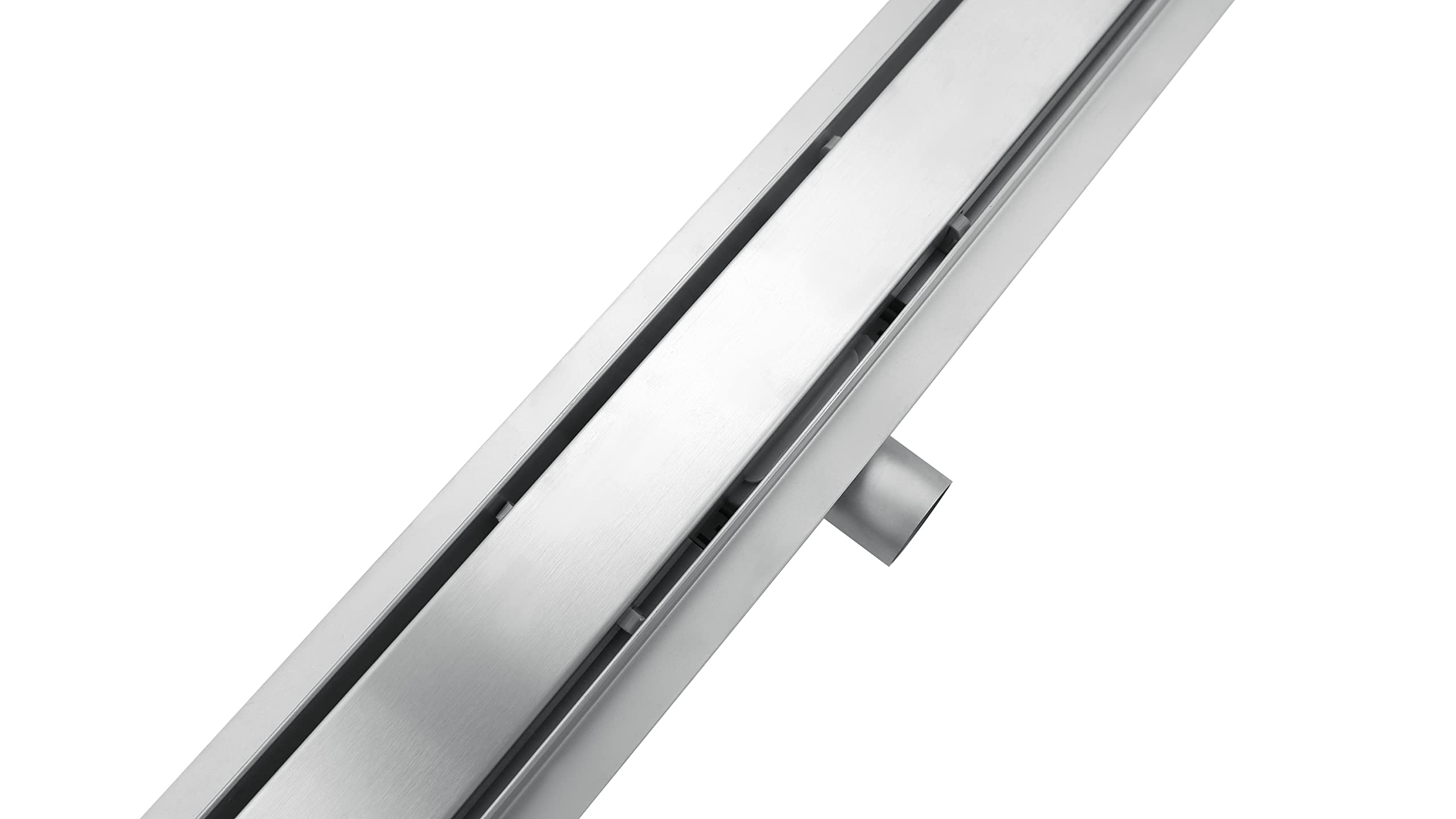 Caniveau extra plat pour douche italienne reversible finition inox/ou à carreler longueur 90 centimètres - Avec siphon anti odeur et filtre pour cheveux NOYON & THIEBAULT