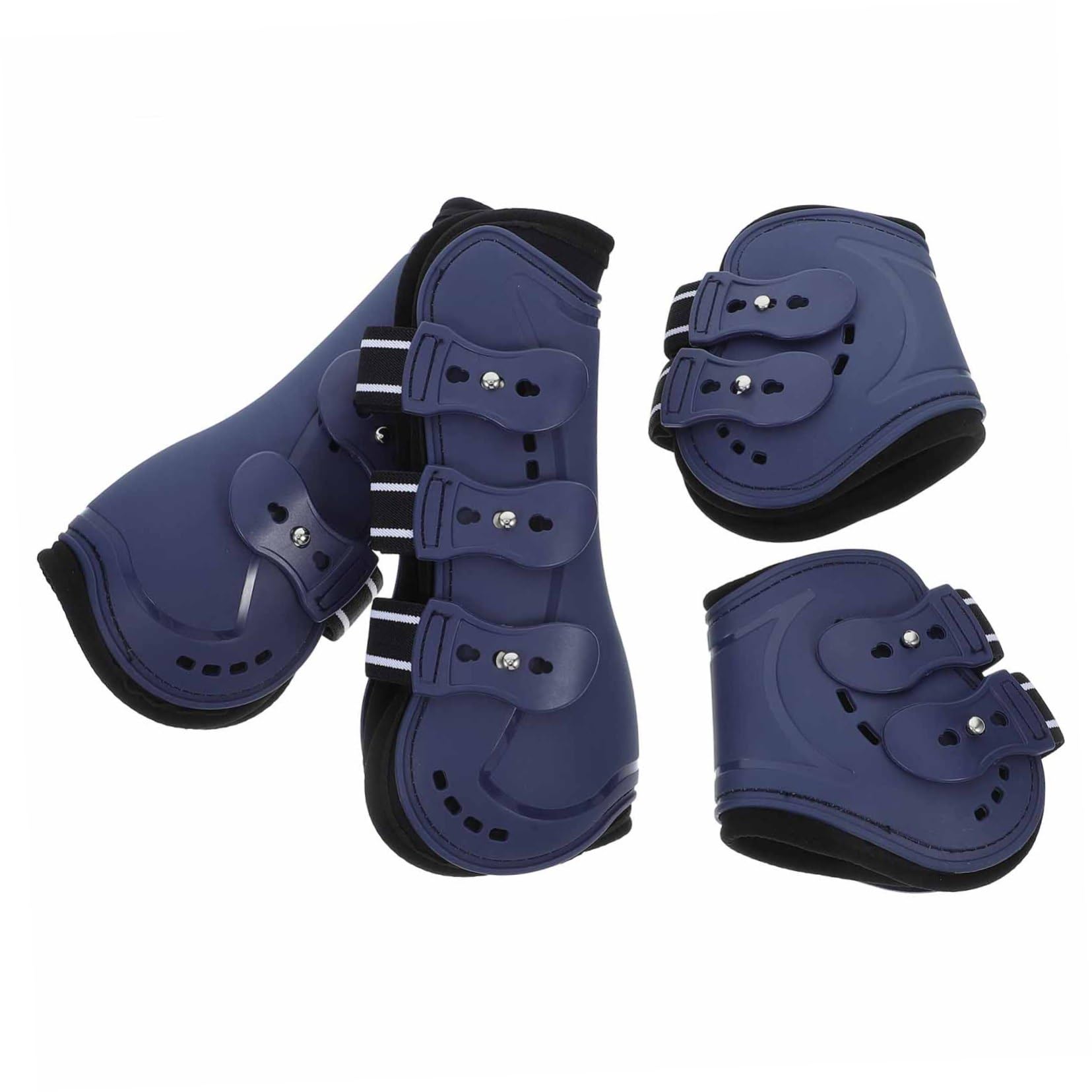 TOYANDONA Botas de Menudillo de Caballo Apertura Ajustable y Protección