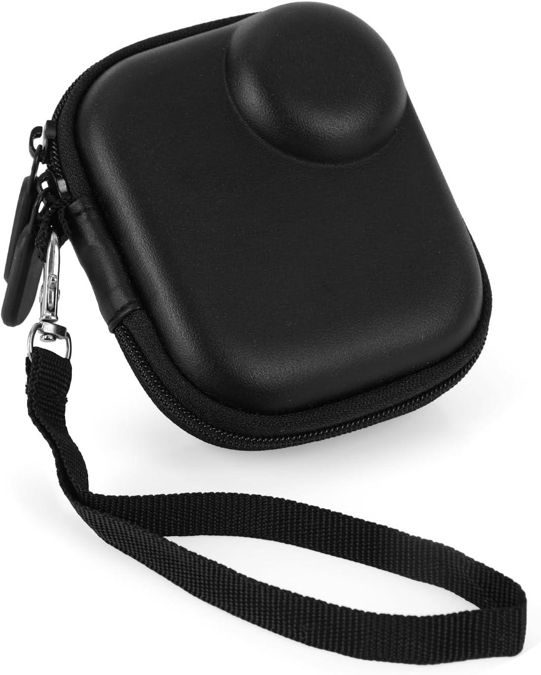 Mini Carrying Case for DJI Osmo Nano Camera, PU Leather Protective Storage Bag Lens & Accessories with Carabiner and Lanyard for Travel Outdoor Vlogging & Activities