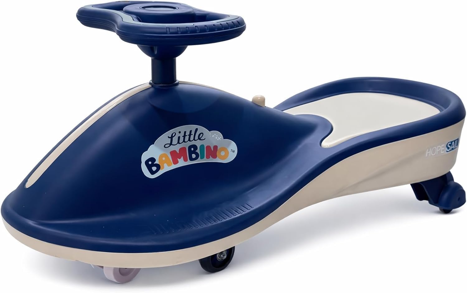 Ride On Wiggle Car Swing Swivel Scooter for Kids Ages 3-8, Navy