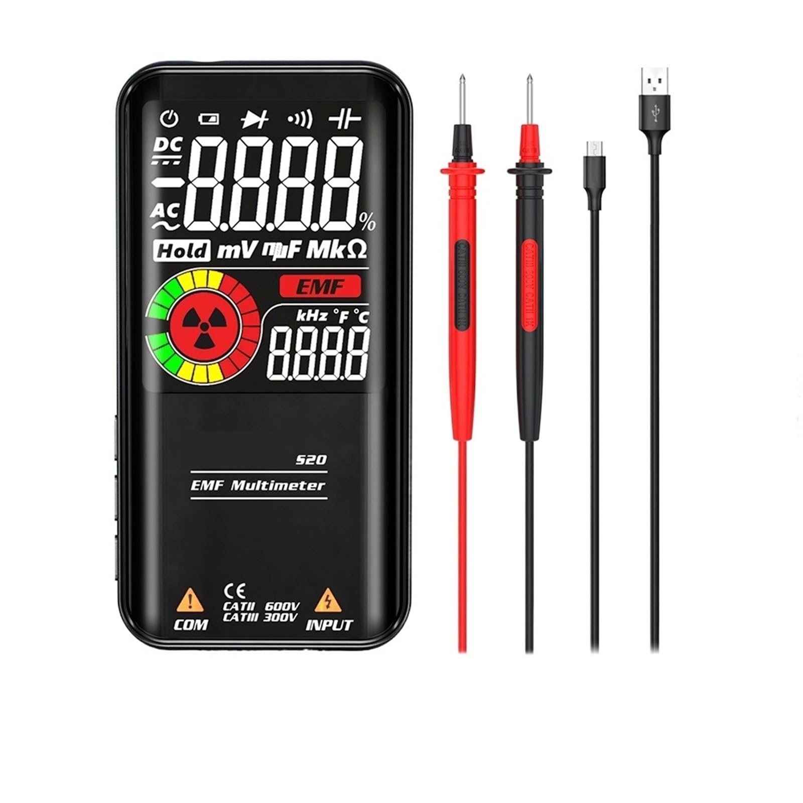 Mierniki pola elektromagnetycznego S20 multimetr cyfrowy multimetr EMF Tester promieniowania elektromagnetycznego Auto zakres 9999 zliczeń uniwersalny miernik promieniowania