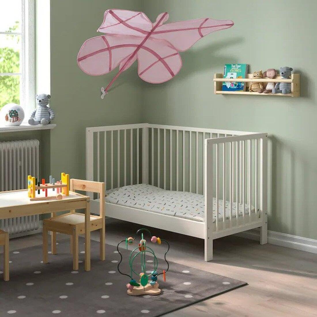 Ikea SNÖFINK Bed Canopy, Butterfly/Pink 2