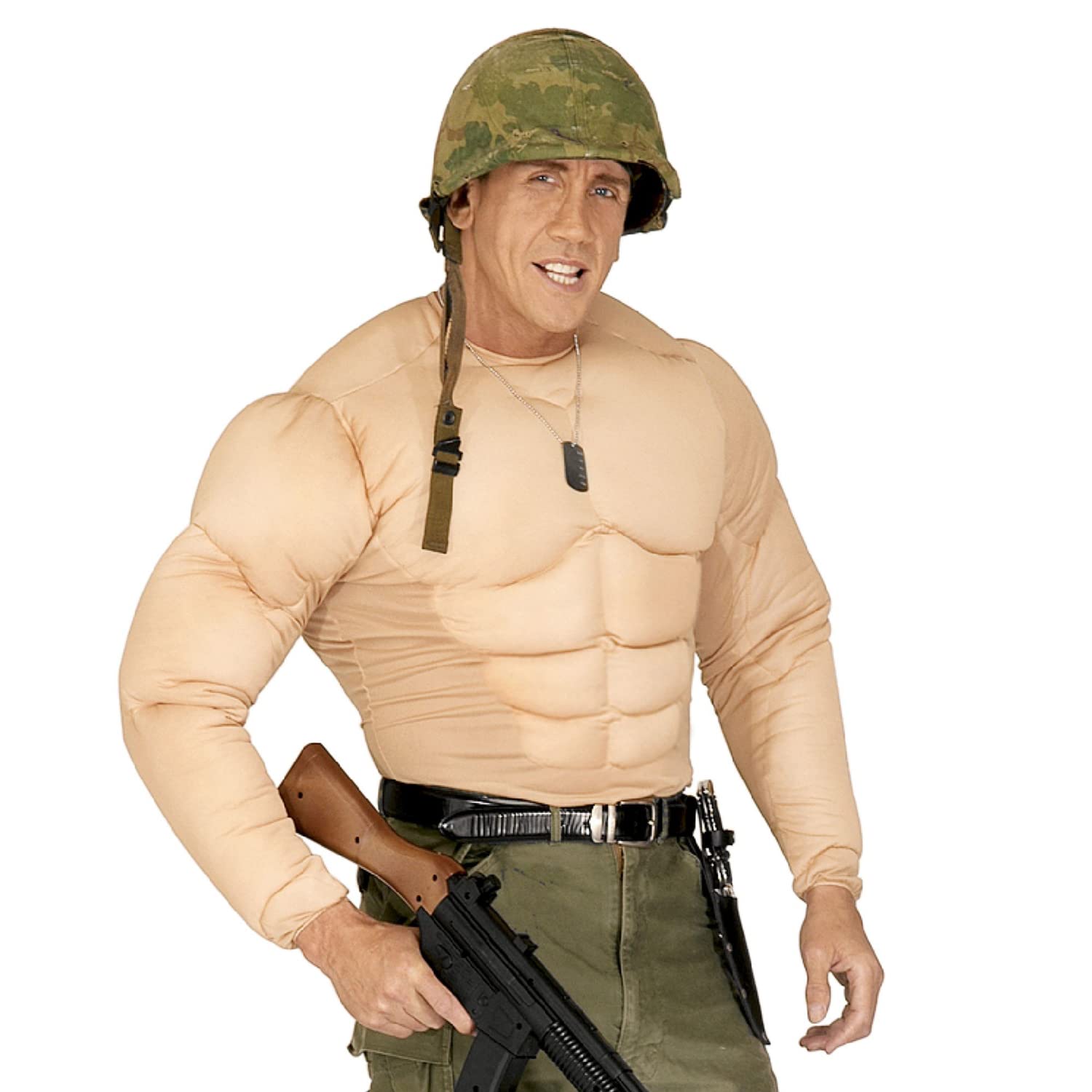 Super Muscle Shirt Costume Small for Super Hero Fancy Dress