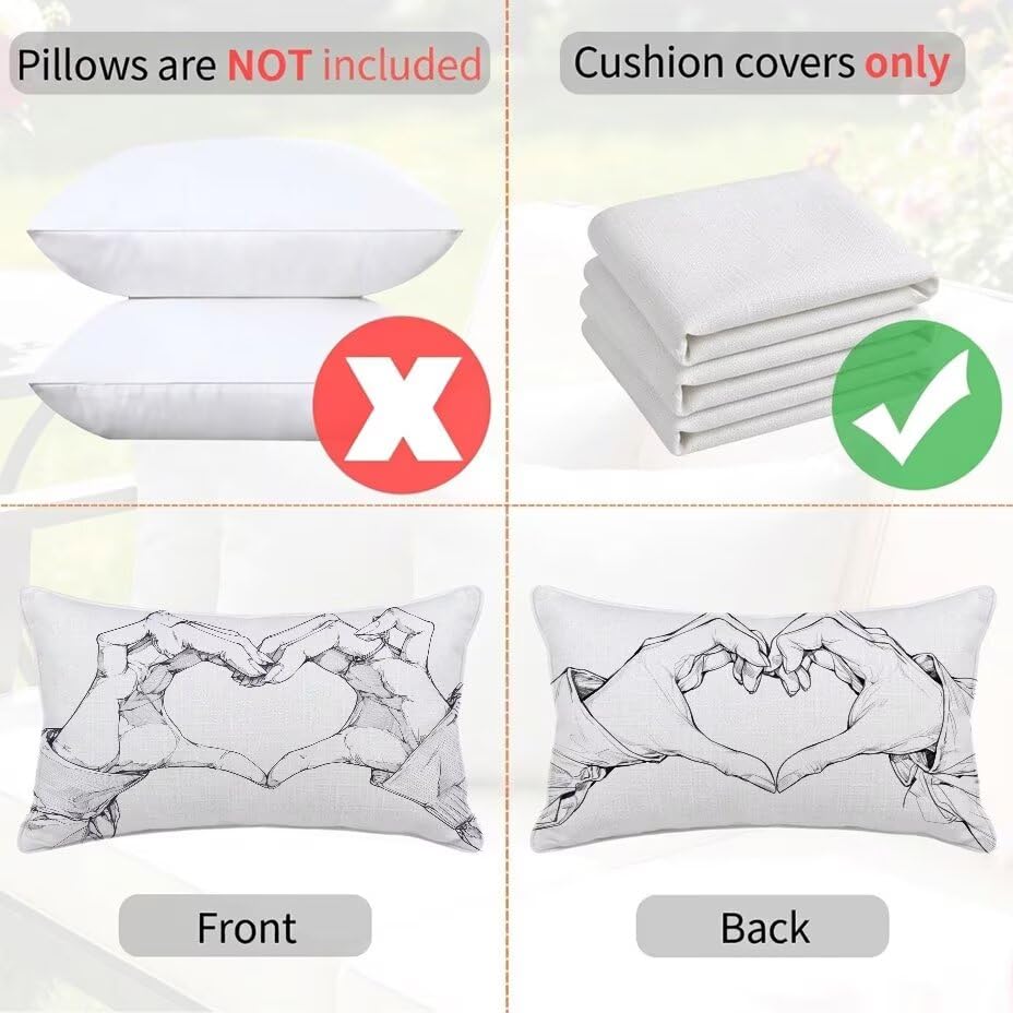Housse coussin extérieur déperlante blanche 70x90cm avec zip invisible anti-pluie - 5