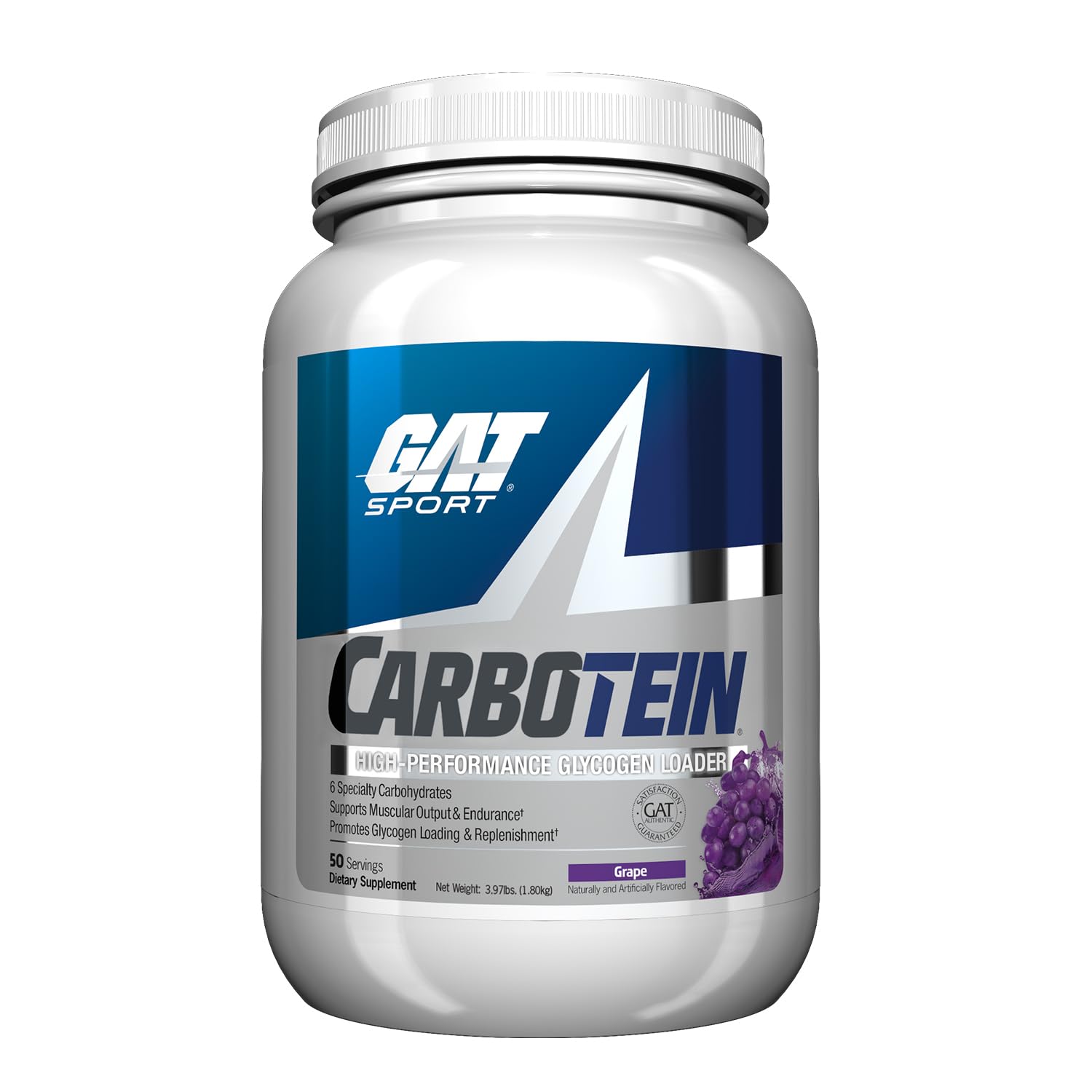 Carbotein High-Performance Glycogen Loader, 50 Servings (Grape)