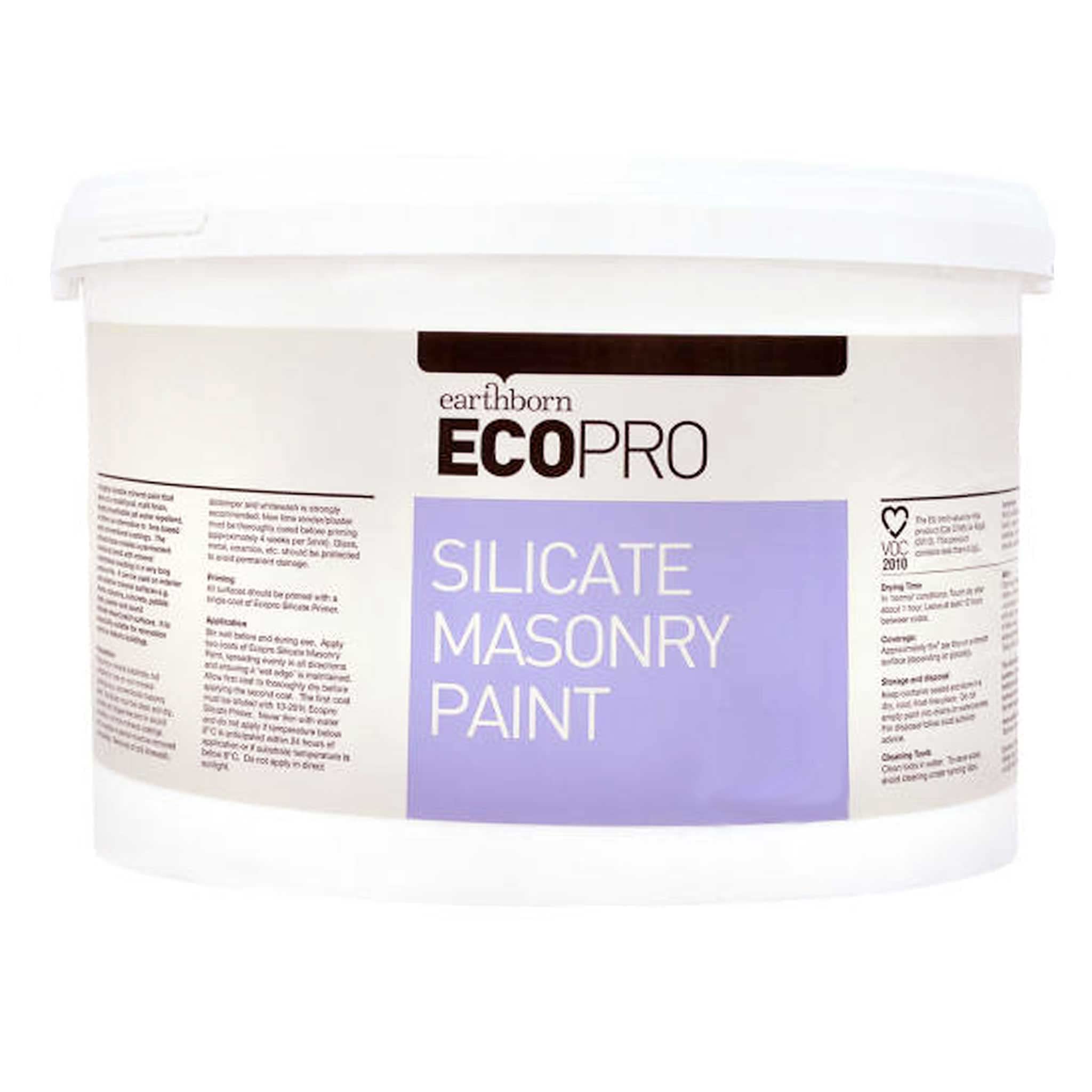 Earthborn Ecopro Silicate Masonry Paint 5L - White