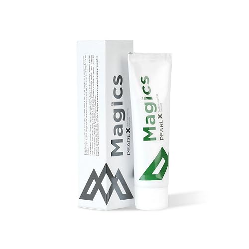 Magics PearlX Teeth Whitening Toothpaste | Removes Gutka, Pan Masala & Tobacco Stains | Anti-Sensitivity & Enamel Protection | Safe Natural Toothpaste for Men, Women & Kids | 100g Pack of 1