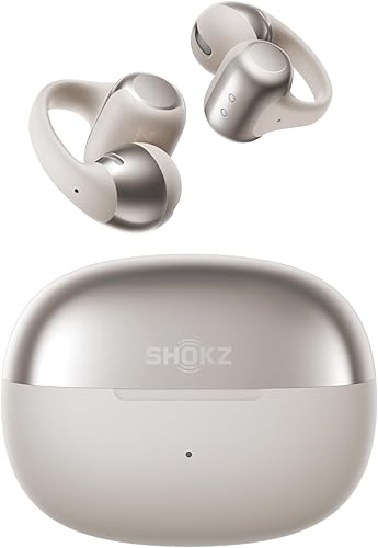 SHOKZ OpenDots - Auriculares de oreja abierta, auriculares con clip, auriculares Bluetooth inalámbricos con micrófono, seguro, ligero, cómodo, audio