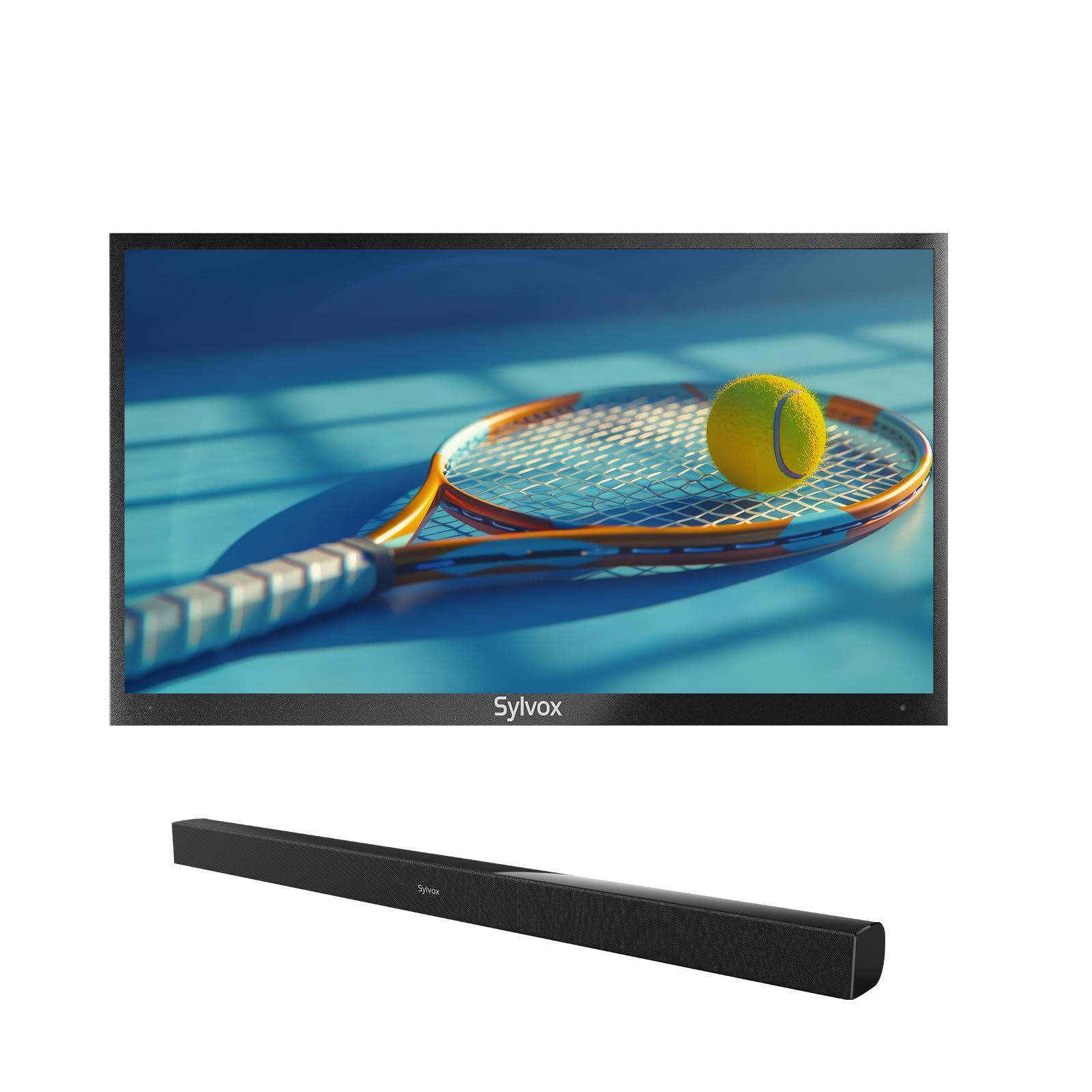 SYLVOX 65 Outdoor TV with Soundbar 2000nits Full Sun TV 4K Dolby Atmos HDR 10 Weatherproof Television with