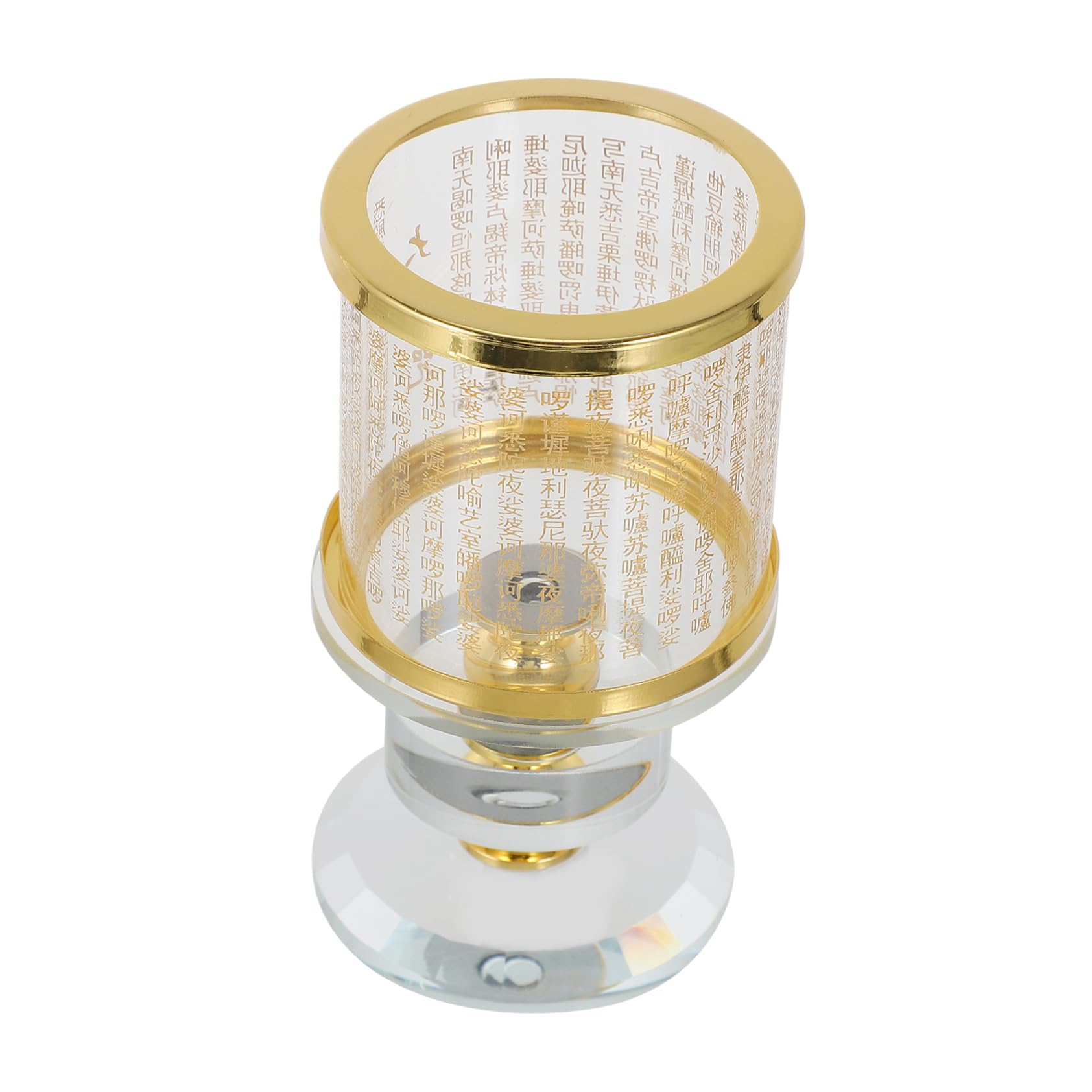 IMIKEYA Butter Lamp Decoration Worship Candlesticks Romantic Glass Candle Holder Kerosene Oil Lamp Ghee Lamp Holder Candle Container Ghee Oil Lamp Butter Lamp Cup Alloy Buddha Glass Tea