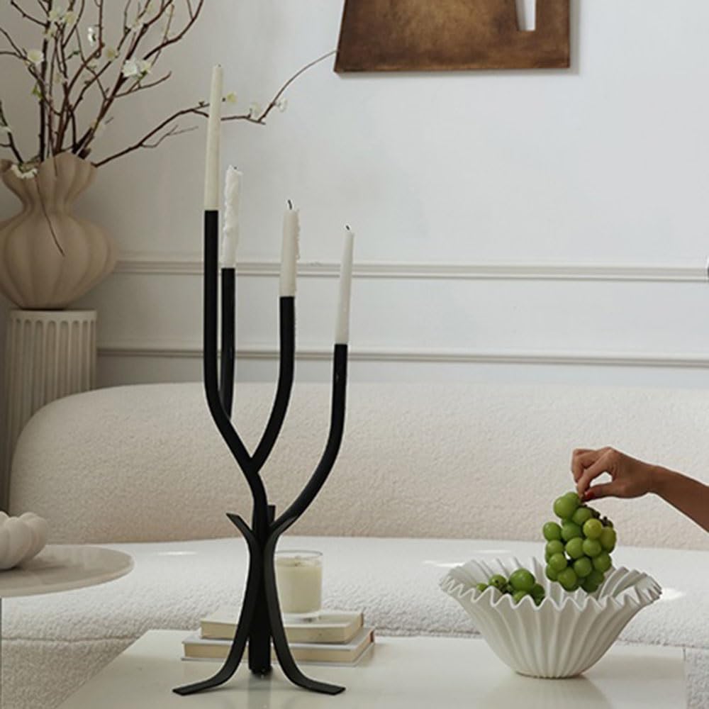 Candelabros Mesa de decoración del hogar metal con candelabro varios brazos