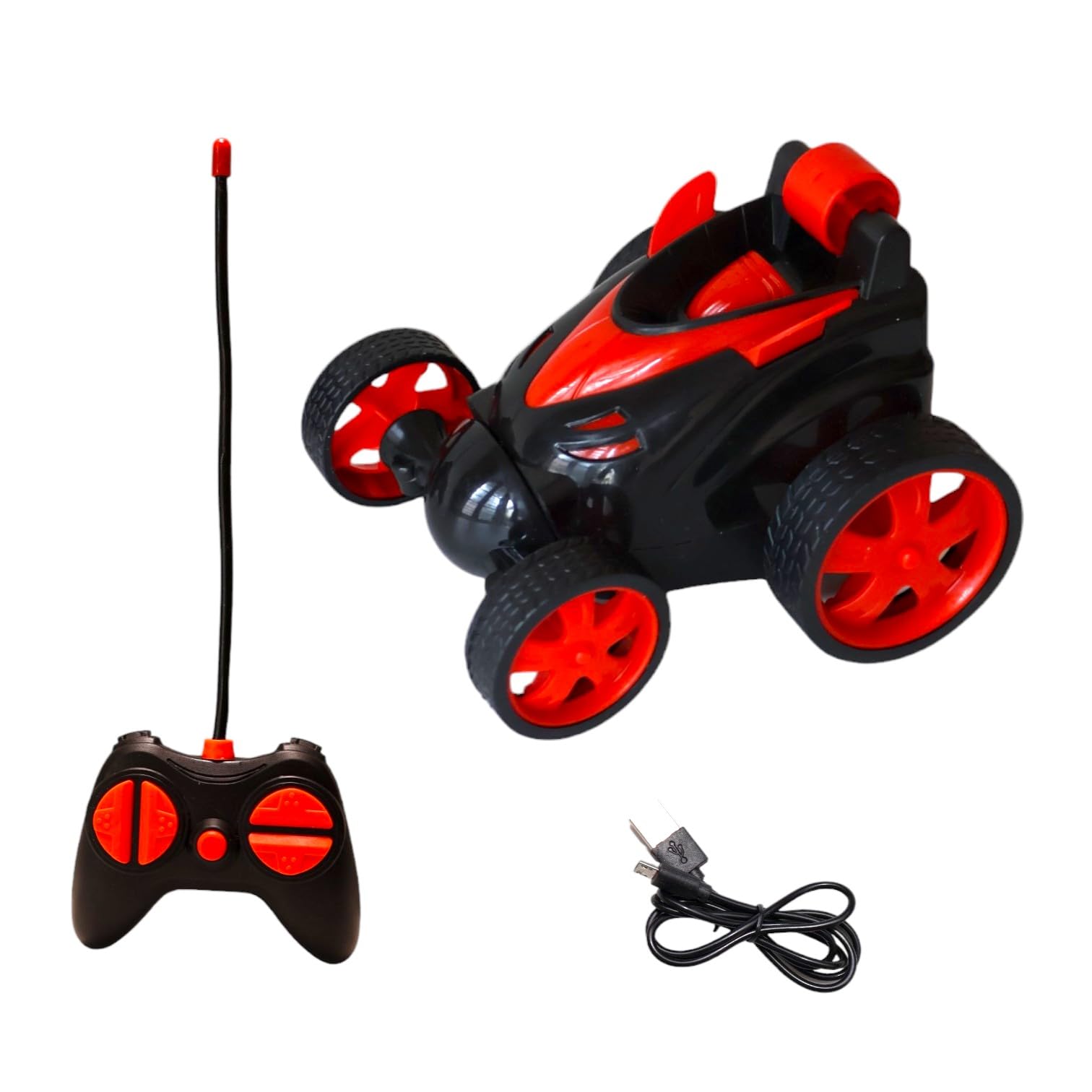 Dubby Dumbo Stunt RC Car, 360 Degree Rotating and Tumbling, Rechargeable, Remote Control Toy Car for Kids and Adults, Colors: Red, Orange, Yellow (B0D5CMG2W1) Amazon Price History, Amazon Price Tracker