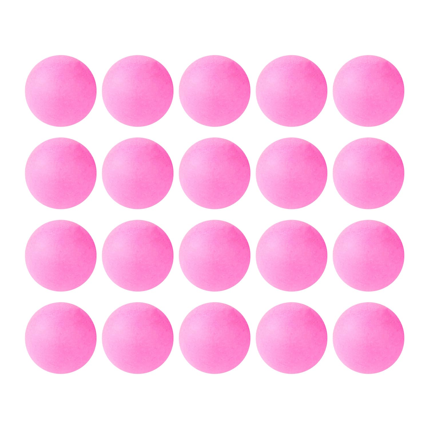 Confezione da 20 Palline da Ping Pong Rosa, Palline da Ping Pong in Plastica da 40 Mm, Palline da Ping Pong Semplici, Palline da Ping Pong Senza Logo, Palline da Allenamento per Principianti