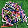 Kofull-Golf-Tees-de-plastico-Durable-70mm-Pulgadas-Golf-Tees-100-Unidades-para-Golfista