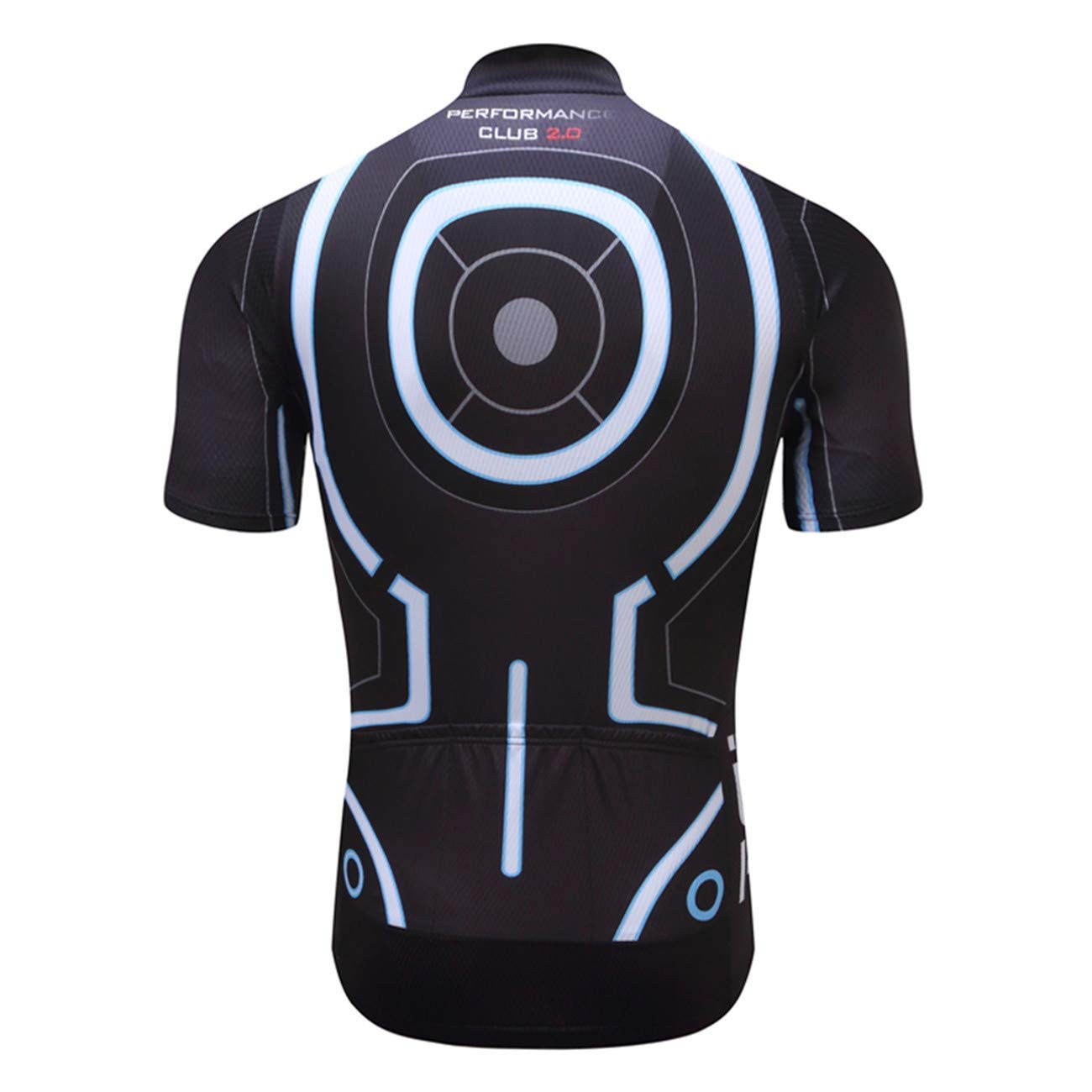 Men's Cycling Jersey Summer Cycling Shirt Short Sleeve Bicycle Clothing Breathable Full Zipper Bicycle Jacket with 3 Pockets