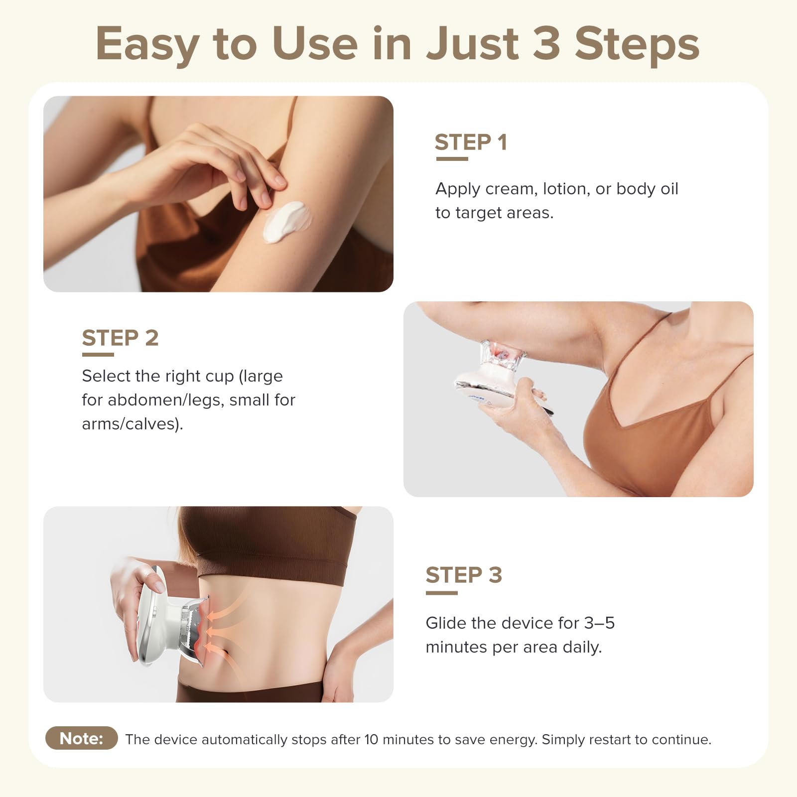 PELCAS Masseur Anti Cellulite, Ventouse Cellulite Électrique avec Rouleau de Massage et EMS, Palper-Rouler et Drainage Lymphatique pour Ventre, Bras, Jambes, Cuisses, Fesses et Poignées d’Amour