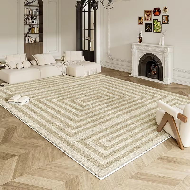 Tapis de salon doux et grand tapis de chambre rétro antidérapant