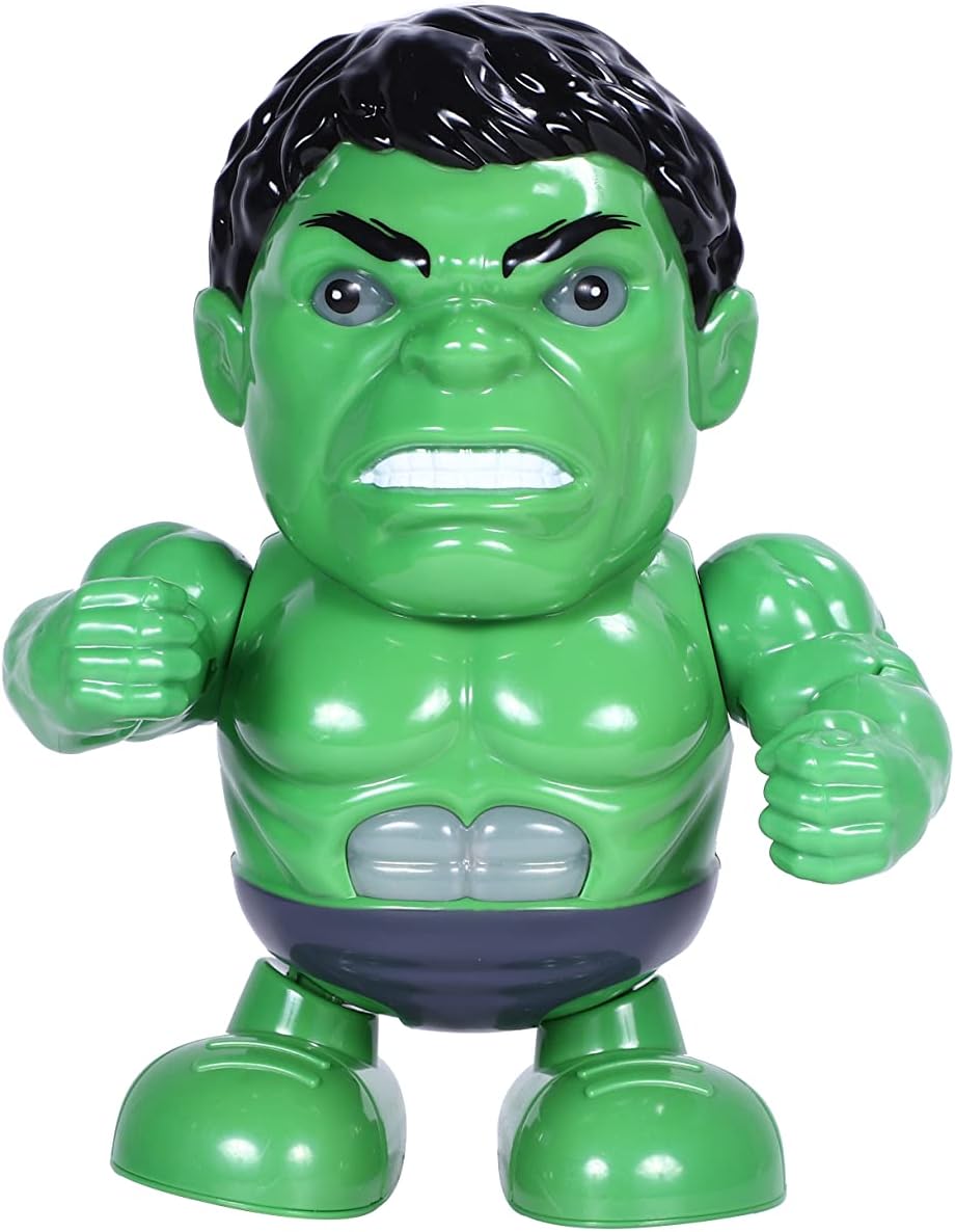 Toyzone Hulk Dance Hero-21292 | Electronic Toy | Bump-n-Go Movement | Battery Operated Toy | Light & Music | Bump N go Action | Age 12+ Months