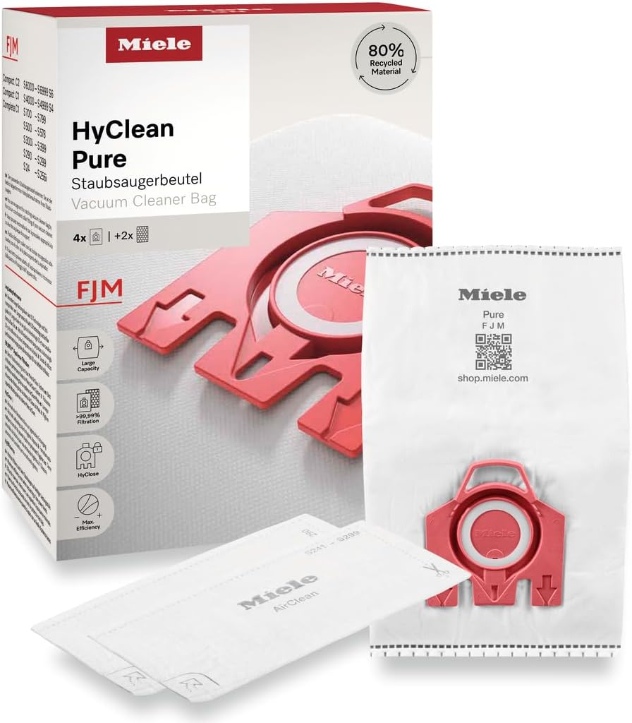 Miele Original Vacuum Cleaner Bags HyClean Pure Type F/J/M - No. 12421140