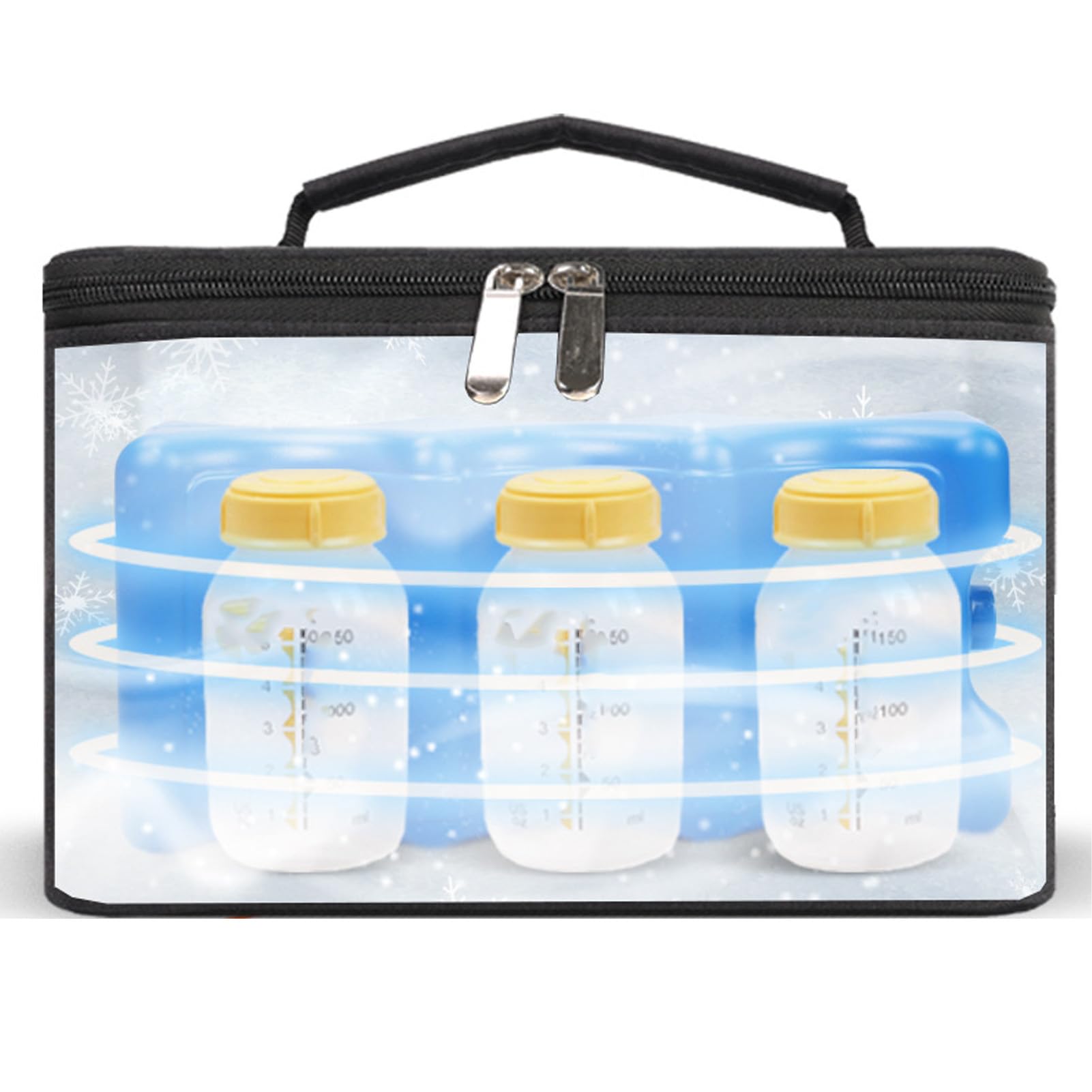 Sac Isotherme Portable pour Lait Maternel de 6800 ML, avec Affichage Numérique de la Température, pour Les Voyages