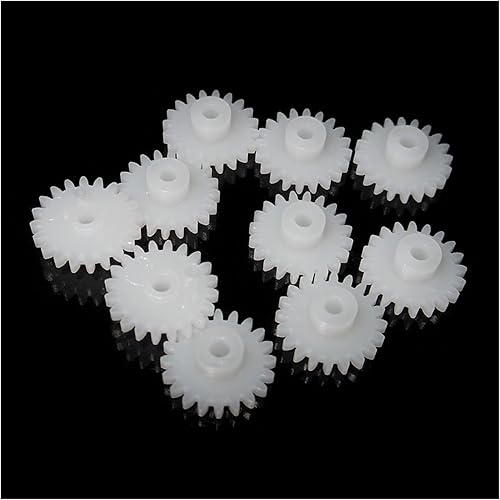 Miniatura 2 de Industria 202A módulo 0.5M 20 dientes de plástico engranaje rueda accesorios POM 20T 0.079 in eje agujero engranajes 100 unidslote (diámetro del