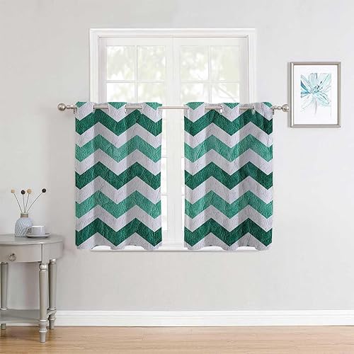 Curtains with Grommets Modern Grommet Short Curtains for Patio Doors Cortinas para Separar Cuartos 72Inch Width by 85Inch Length,2 Panels