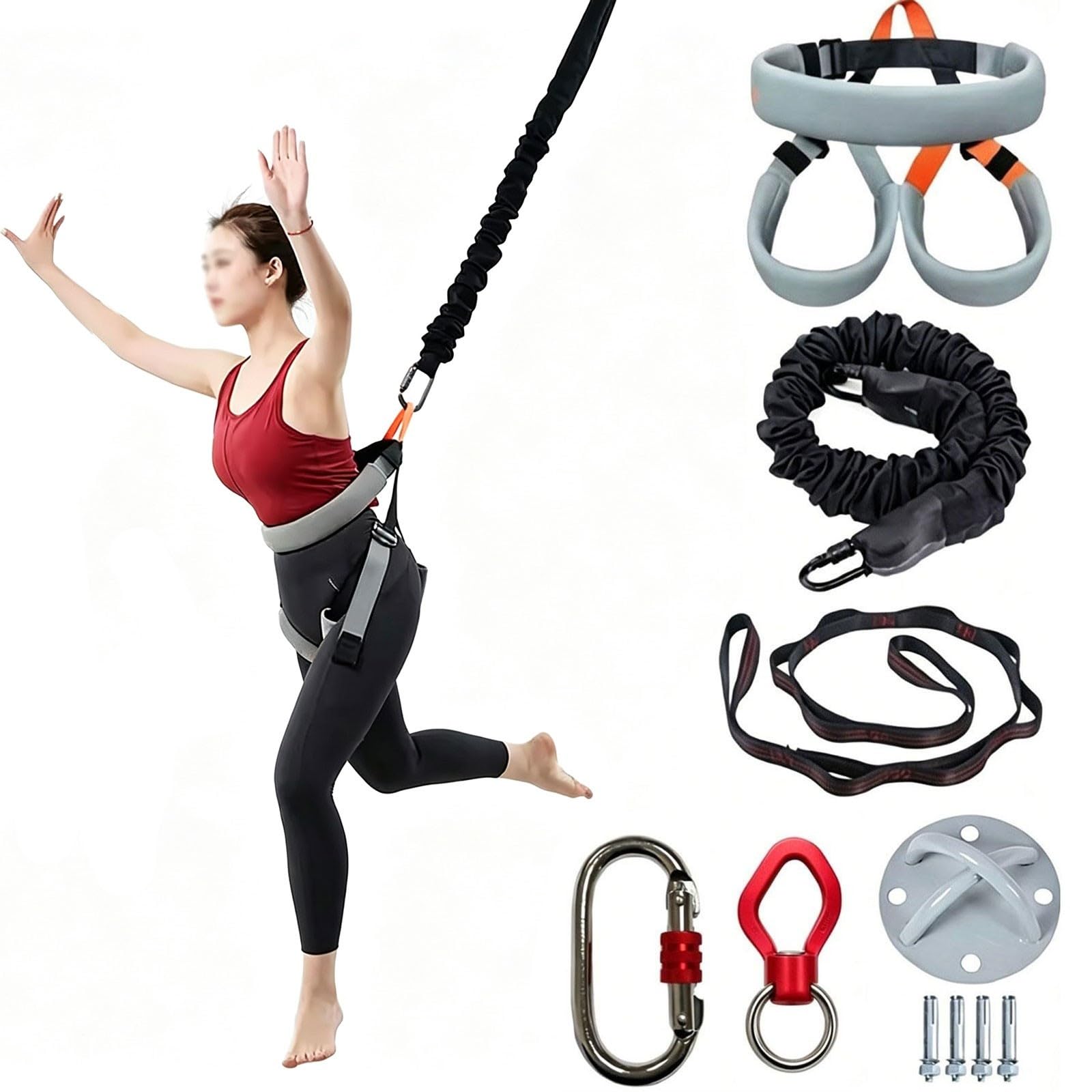 Cuerda cinturón Resistencia Baile Bungees, Cuerda Baile Bungee 4D