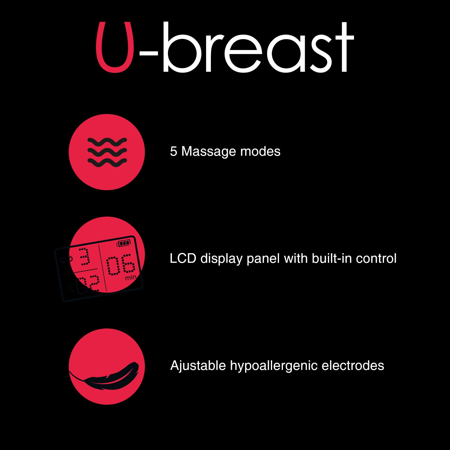 U-Breast: Aparato de electroestimulación para aumentar los senos