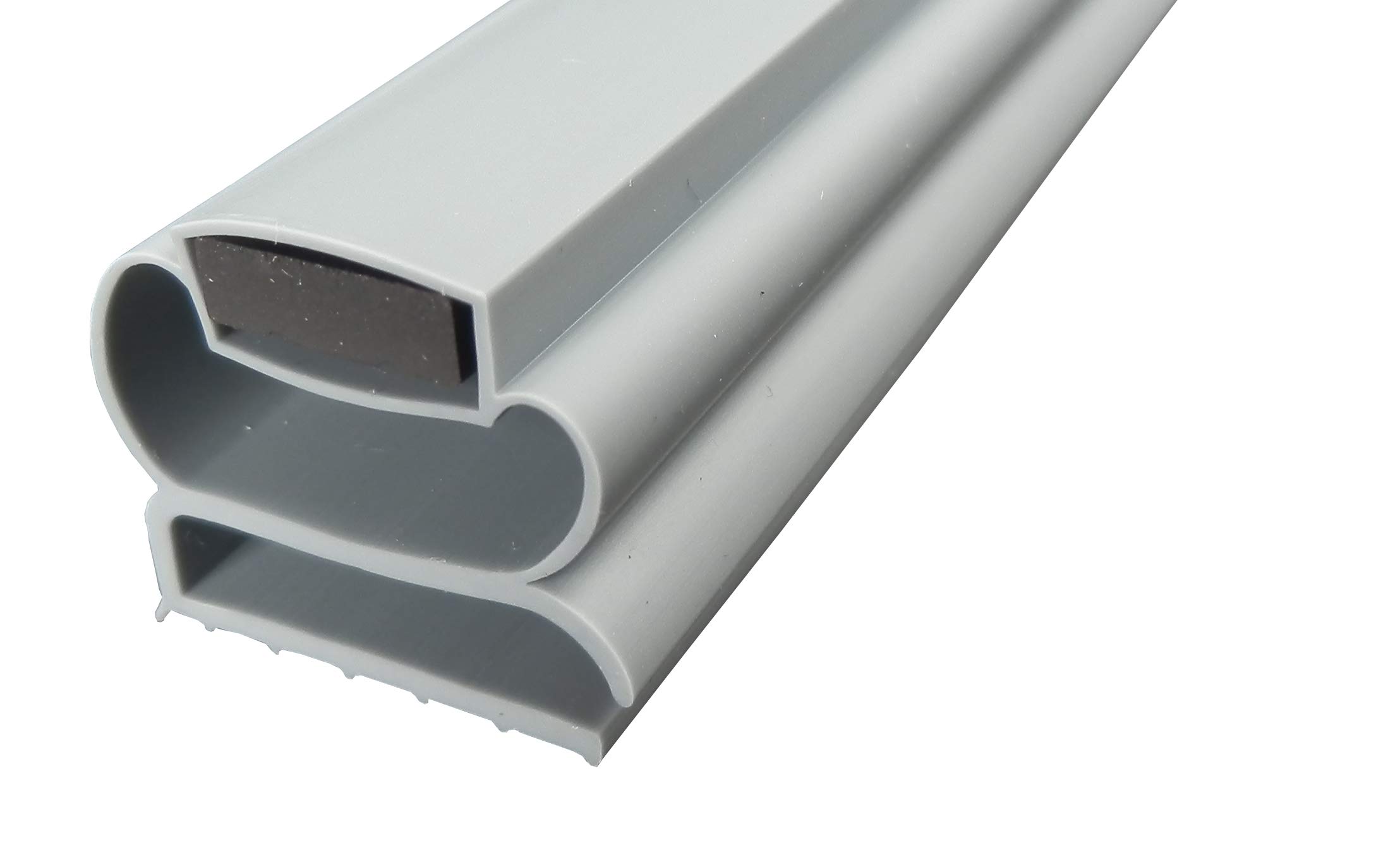 Magnetdichtung Profil klein h, 2000mm, Grau (Kühlschrankdichtung)
