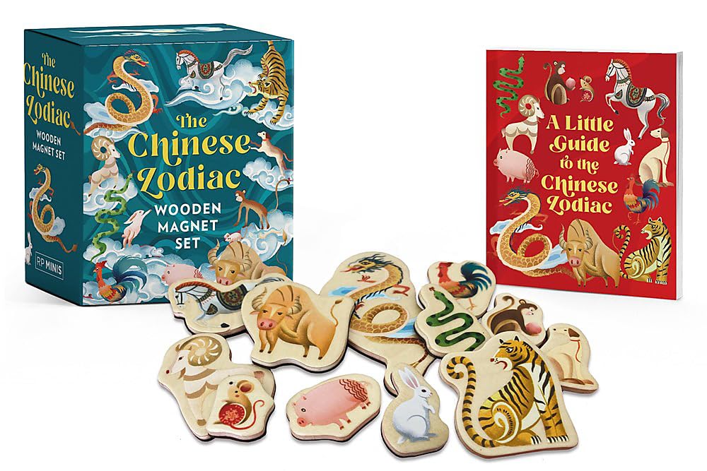 The Chinese Zodiac Wooden Magnet Set: A Little Guide to the Chinese Zodiac (RP Minis)
