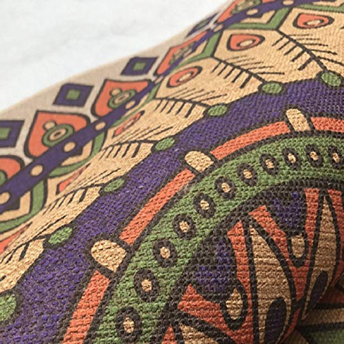 Nowoczesny dywan styl etniczny retro mandala dywan okrągły dywan nordycki balkon stolik kawowy wiszący kosz dekoracja salonu mata w H średnica 100 cm