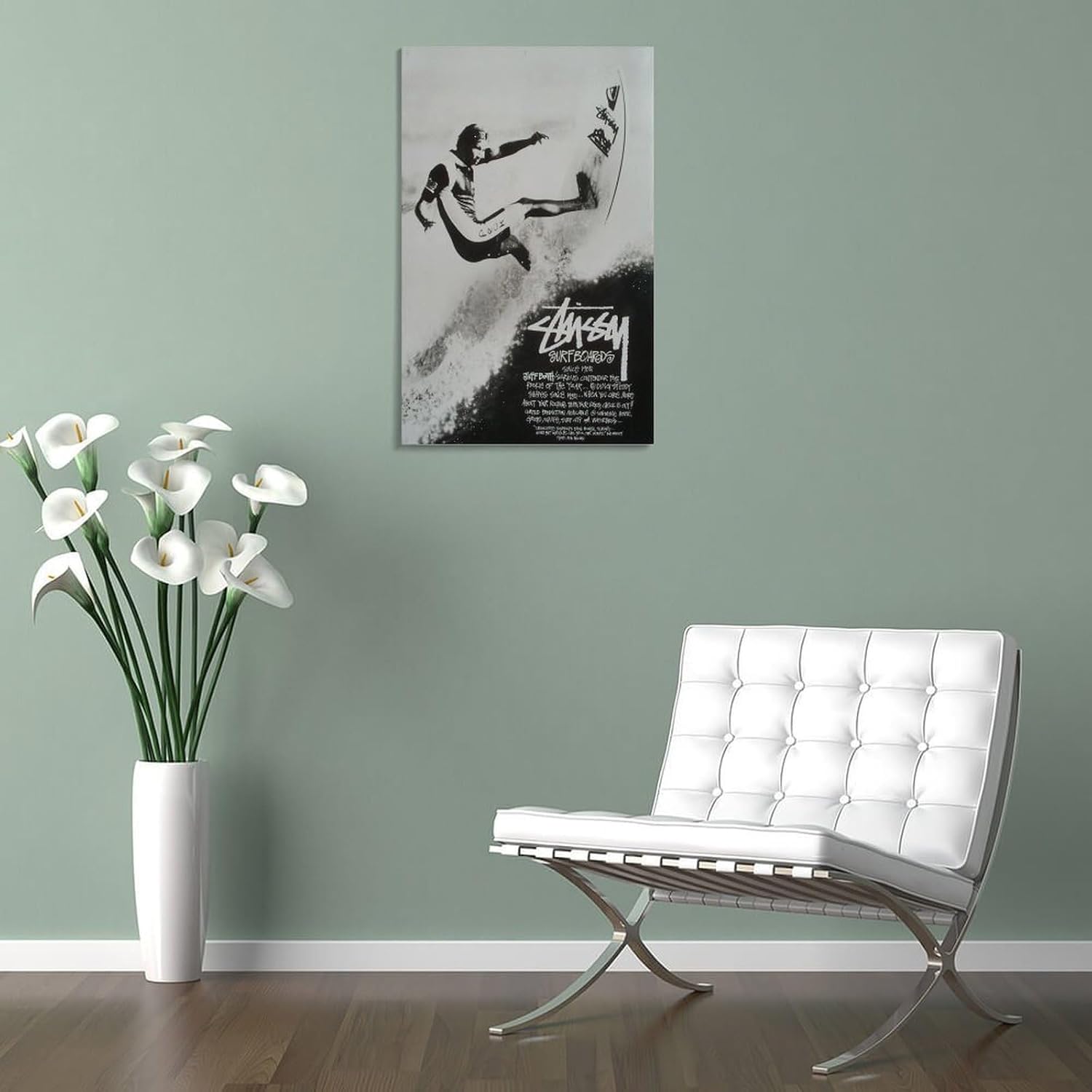 ヴィンテージ ステューシー サーフポスター インターナショナルステューシー族 ジェフブースポスター 部屋装飾 大学寮 キャンバス絵画