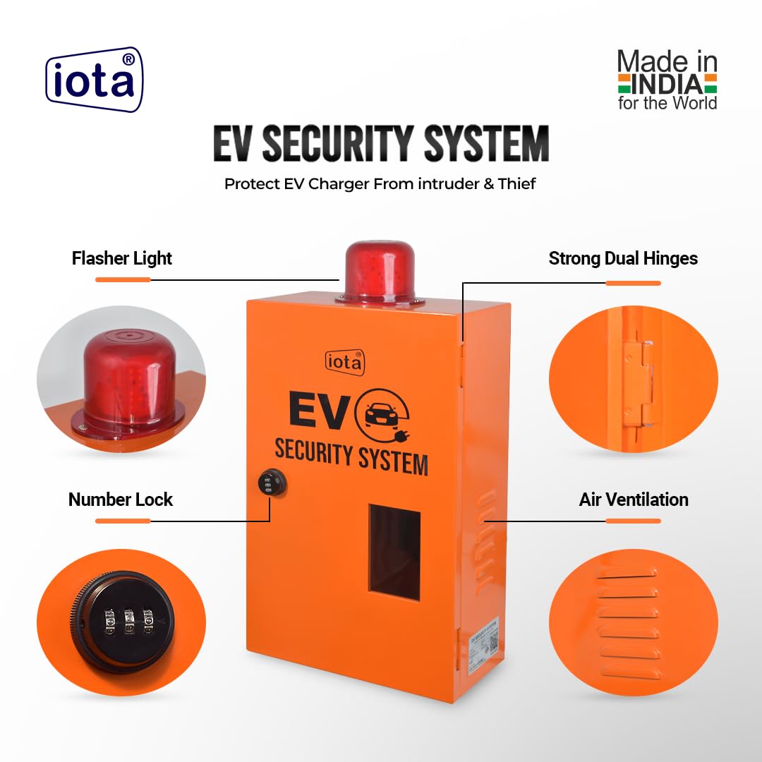 iota® EV Security System for TATA EV Charger with Number Lock, 16A Socket, & Weather-Resistant Design for Tata Punch EV, Tata Nexon EV, Tata Tiago EV, Tata Tigor EV & Tata Curvv EV - Image 2 thumbnail