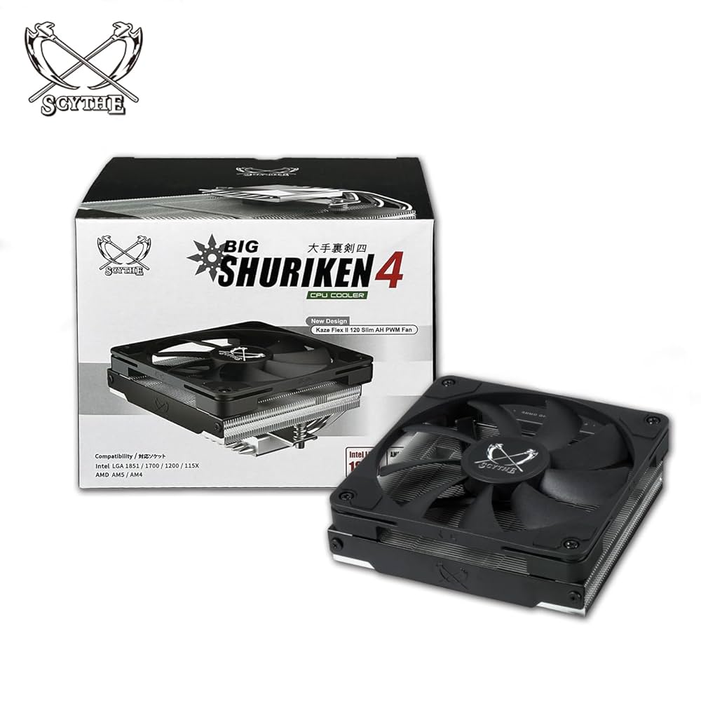 Low Profile Cooler Promo SCYTHE Big Shuriken 4 Single Fan