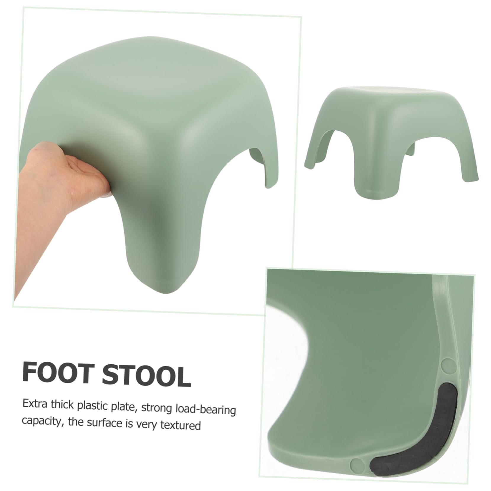 CIYODO Skid Step Stool Thickened Plastic Household Stool for Multi Purpose Footstool for Shoe Changing Lightweight and