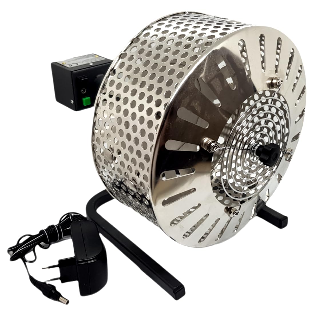 Rotomarr - Asador de castañas para hornillo a gas con cesta de acero inoxidable