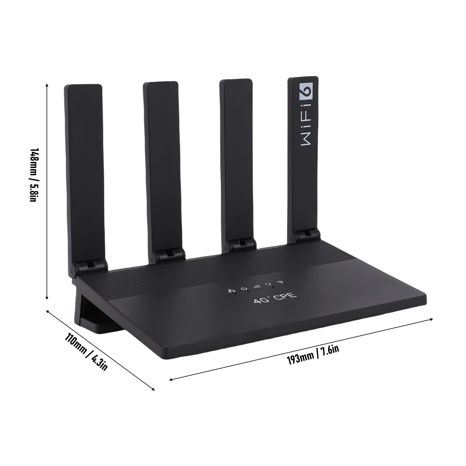 Bewinner Router 4G LTE WiFi 6 300 Mb/s, Mobilny Punkt Dostępu z Gniazdem Karty SIM, 4 Anteny o Dużym Zasięgu, Wiele urządzeń OFDMA, Ogólnodomowa sieć Mesh dla Europejskich Pasm Azjatyckich